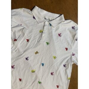 Pokemon Center Polo Shirt 2XL All‎ Over Gen 1 Pikachu Gengar Charizard